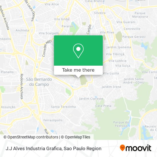 Mapa J.J Alves Industria Grafica