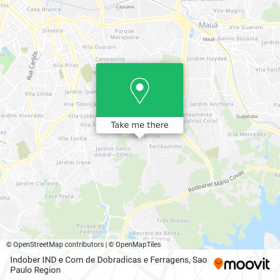 Indober IND e Com de Dobradicas e Ferragens map