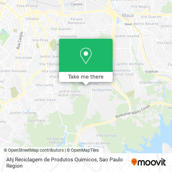 Ahj Reciclagem de Produtos Quimicos map