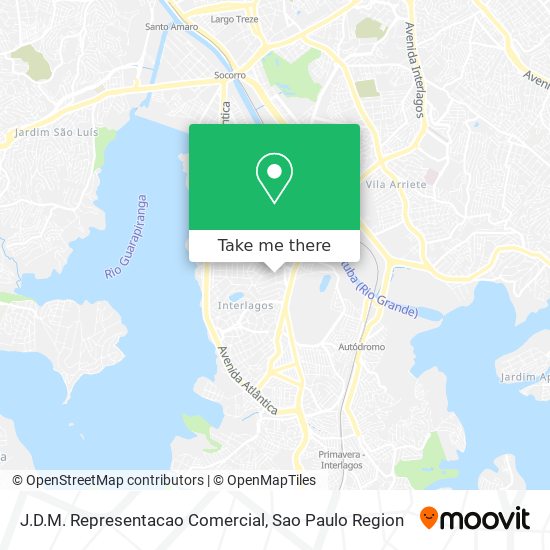 J.D.M. Representacao Comercial map