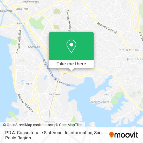 P.D.A. Consultoria e Sistemas de Informatica map