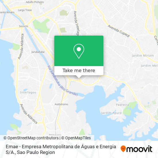 Emae - Empresa Metropolitana de Águas e Energia S / A. map