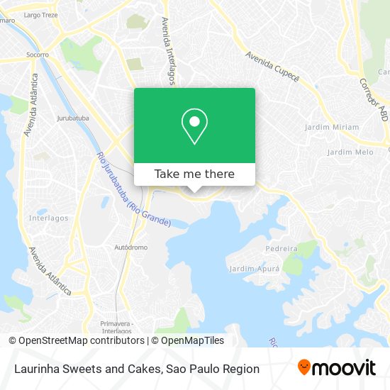 Laurinha Sweets and Cakes map