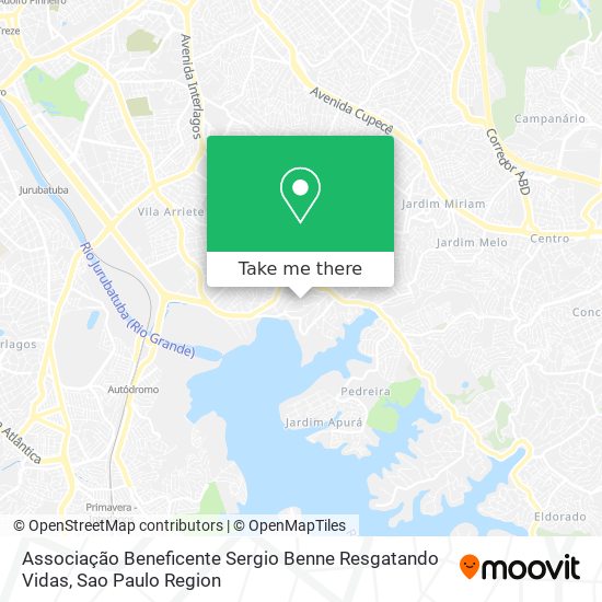 Associação Beneficente Sergio Benne Resgatando Vidas map