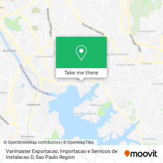 Mapa Varimaster Exportacao, Importacao e Servicos de Instalacao D