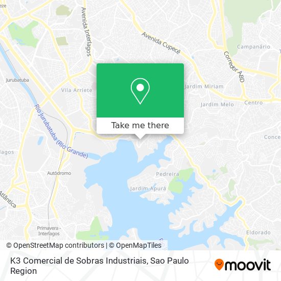 K3 Comercial de Sobras Industriais map