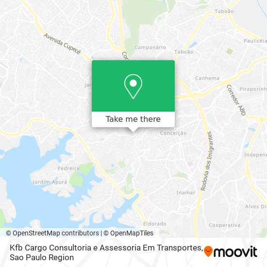 Kfb Cargo Consultoria e Assessoria Em Transportes map