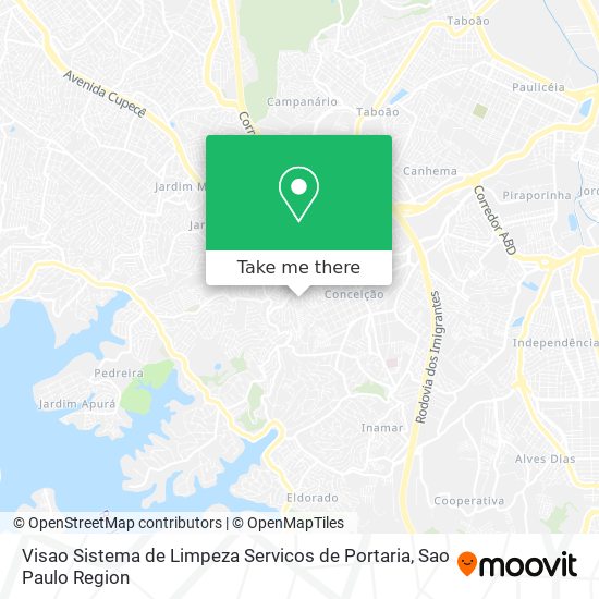 Visao Sistema de Limpeza Servicos de Portaria map