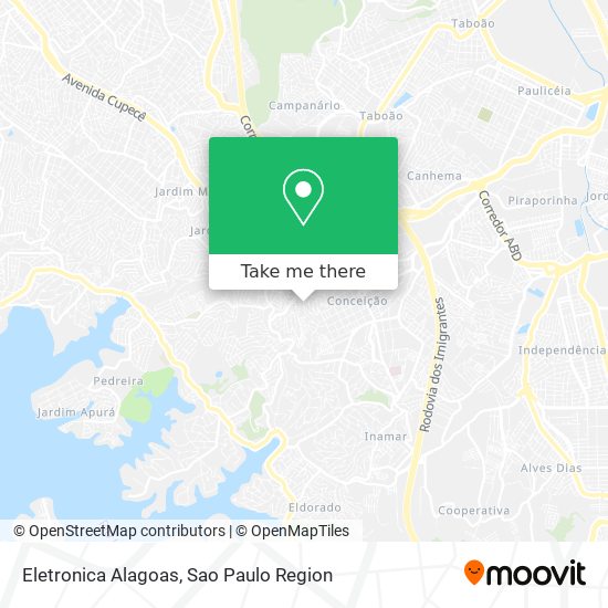 Eletronica Alagoas map