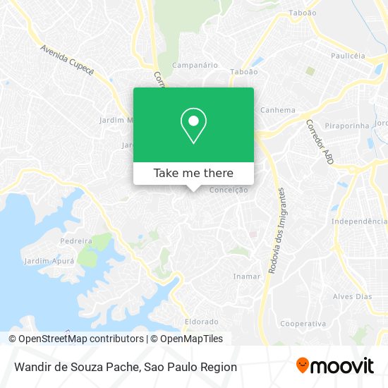 Mapa Wandir de Souza Pache