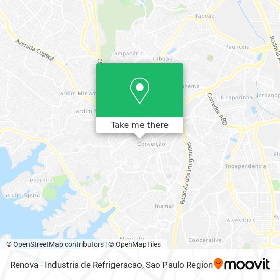 Renova - Industria de Refrigeracao map