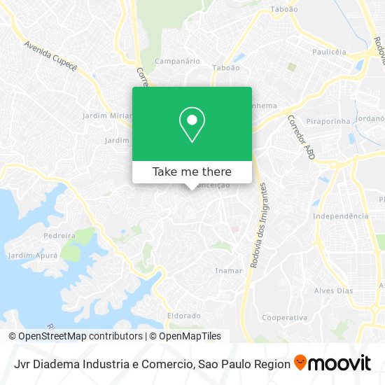 Jvr Diadema Industria e Comercio map