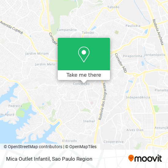 Mica Outlet Infantil map