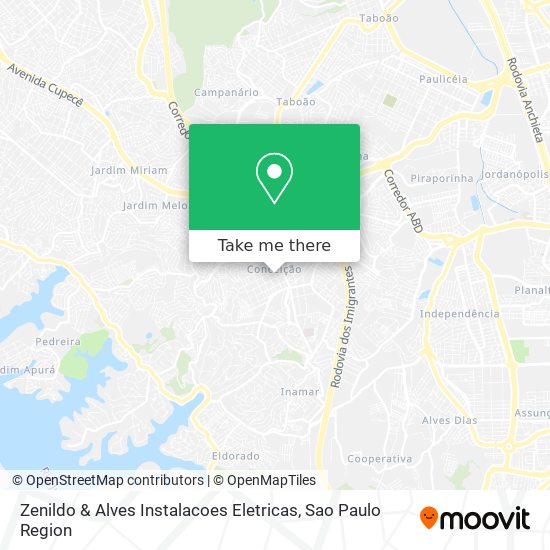 Mapa Zenildo & Alves Instalacoes Eletricas