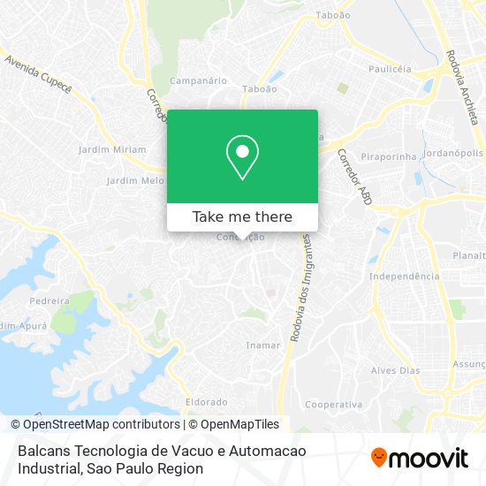 Mapa Balcans Tecnologia de Vacuo e Automacao Industrial