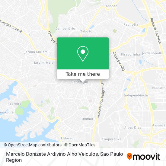 Mapa Marcelo Donizete Ardivino Alho Veiculos