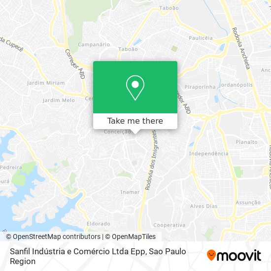 Sanfil Indústria e Comércio Ltda Epp map