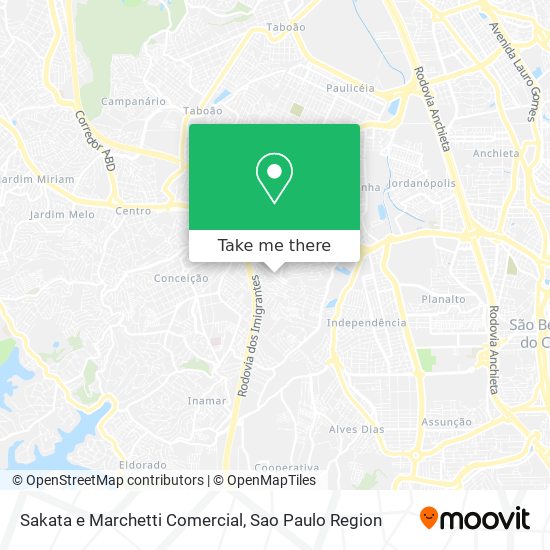 Mapa Sakata e Marchetti Comercial