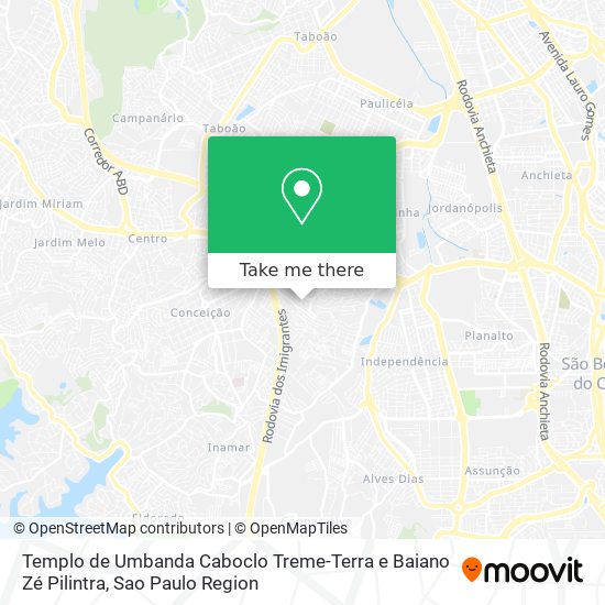 Templo de Umbanda Caboclo Treme-Terra e Baiano Zé Pilintra map