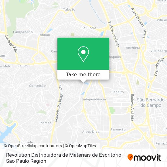 Revolution Distribuidora de Materiais de Escritorio map