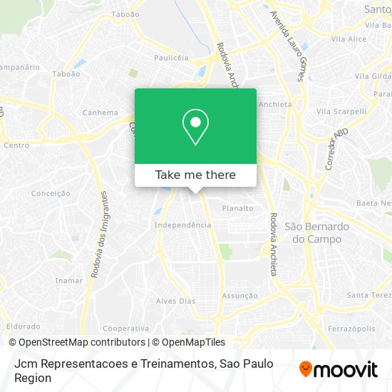 Jcm Representacoes e Treinamentos map