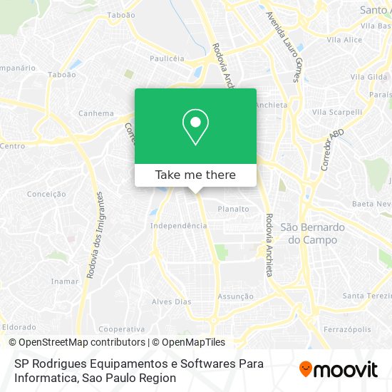 SP Rodrigues Equipamentos e Softwares Para Informatica map