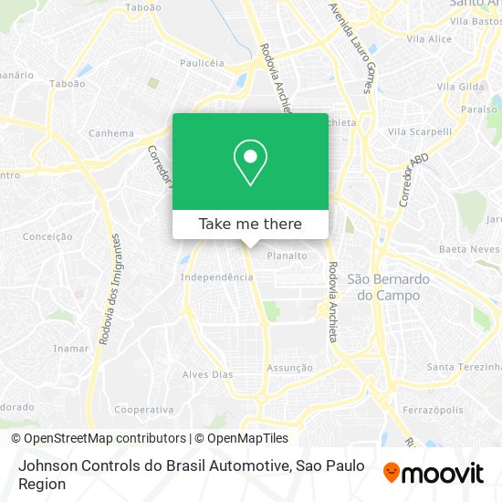 Johnson Controls do Brasil Automotive map