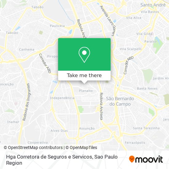 Hga Corretora de Seguros e Servicos map