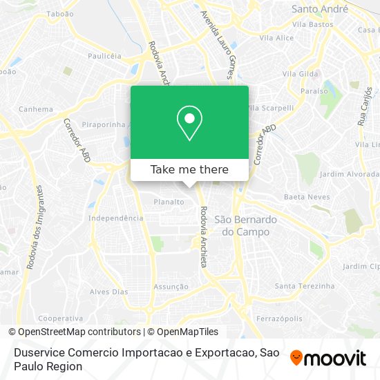Duservice Comercio Importacao e Exportacao map