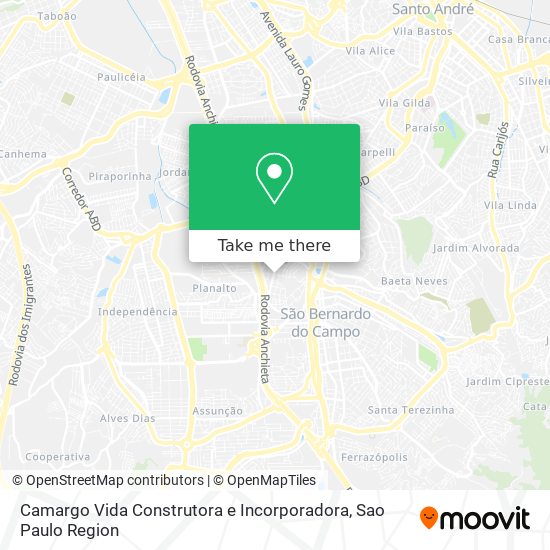 Camargo Vida Construtora e Incorporadora map