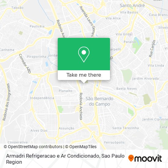 Mapa Armadri Refrigeracao e Ar Condicionado