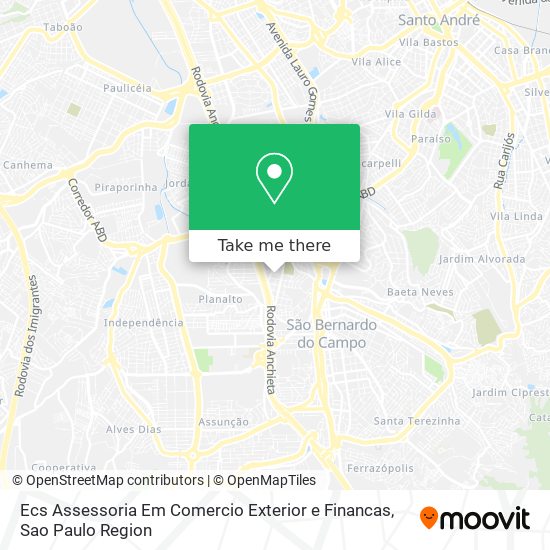 Ecs Assessoria Em Comercio Exterior e Financas map