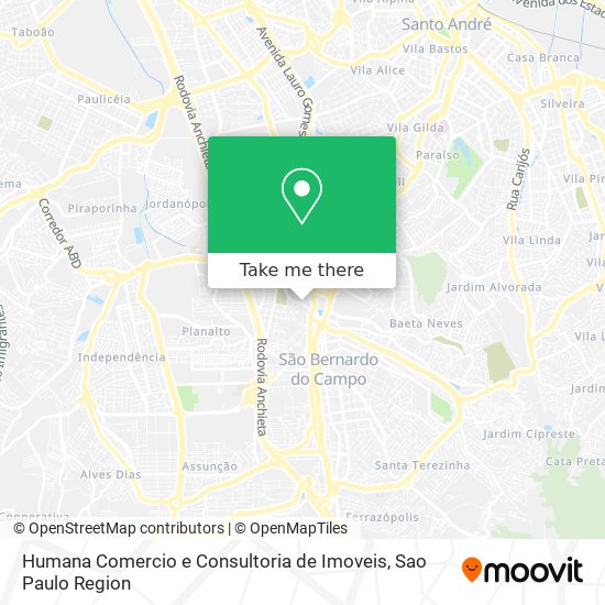 Mapa Humana Comercio e Consultoria de Imoveis