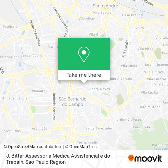 J. Bittar Assessoria Medica Assistencial e do Trabalh map