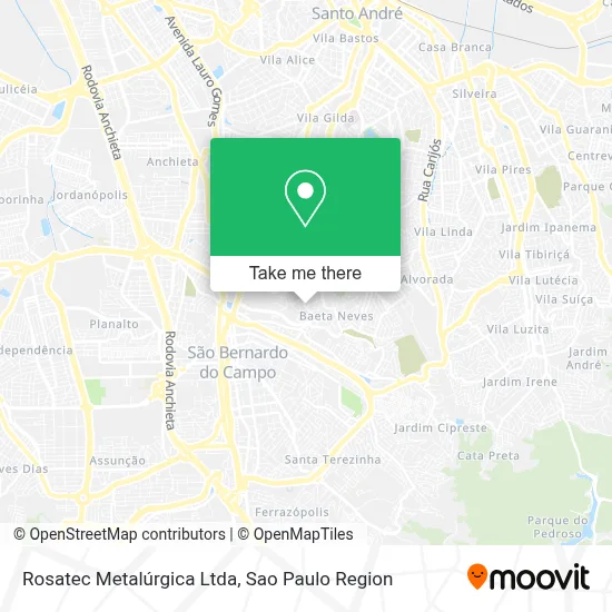 Rosatec Metalúrgica Ltda map