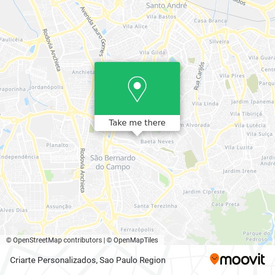 Criarte Personalizados map
