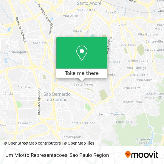 Jm Miotto Representacoes map