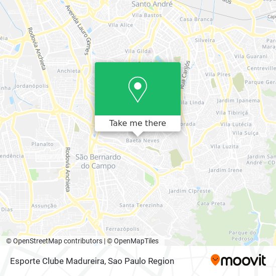 Esporte Clube Madureira map