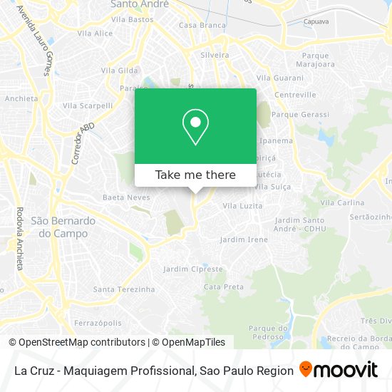 La Cruz - Maquiagem Profissional map