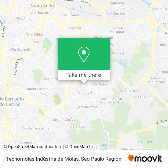 Tecnomolas Indústria de Molas map