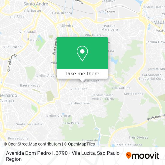 Avenida Dom Pedro I, 3790 - Vila Luzita map
