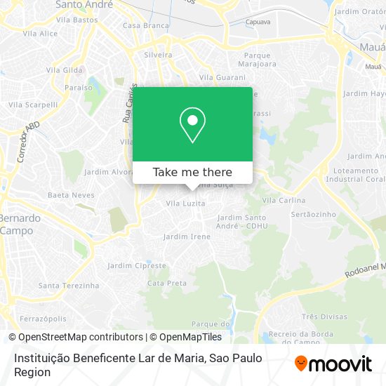 Instituição Beneficente Lar de Maria map