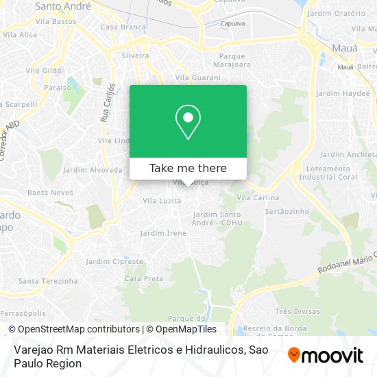 Varejao Rm Materiais Eletricos e Hidraulicos map