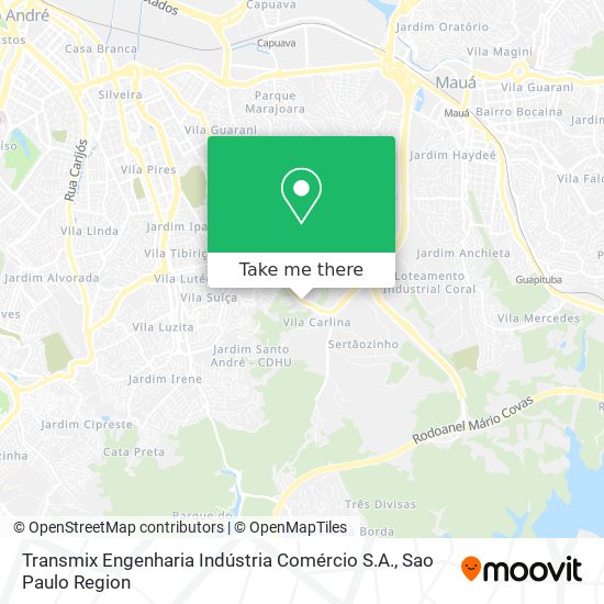 Transmix Engenharia Indústria Comércio S.A. map