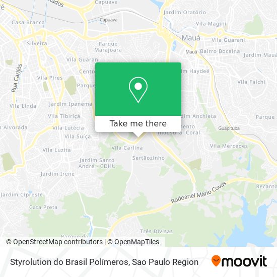 Styrolution do Brasil Polímeros map
