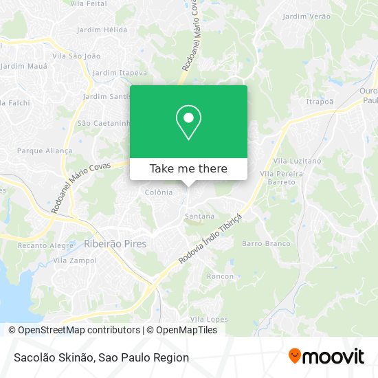 Sacolão Skinão map