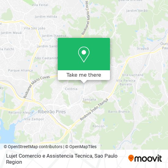 Lujet Comercio e Assistencia Tecnica map