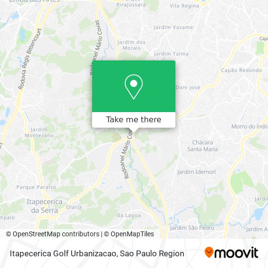 Itapecerica Golf Urbanizacao map