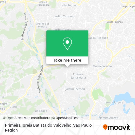 Mapa Primeira Igreja Batista do Valovelho