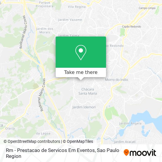 Mapa Rm - Prestacao de Servicos Em Eventos